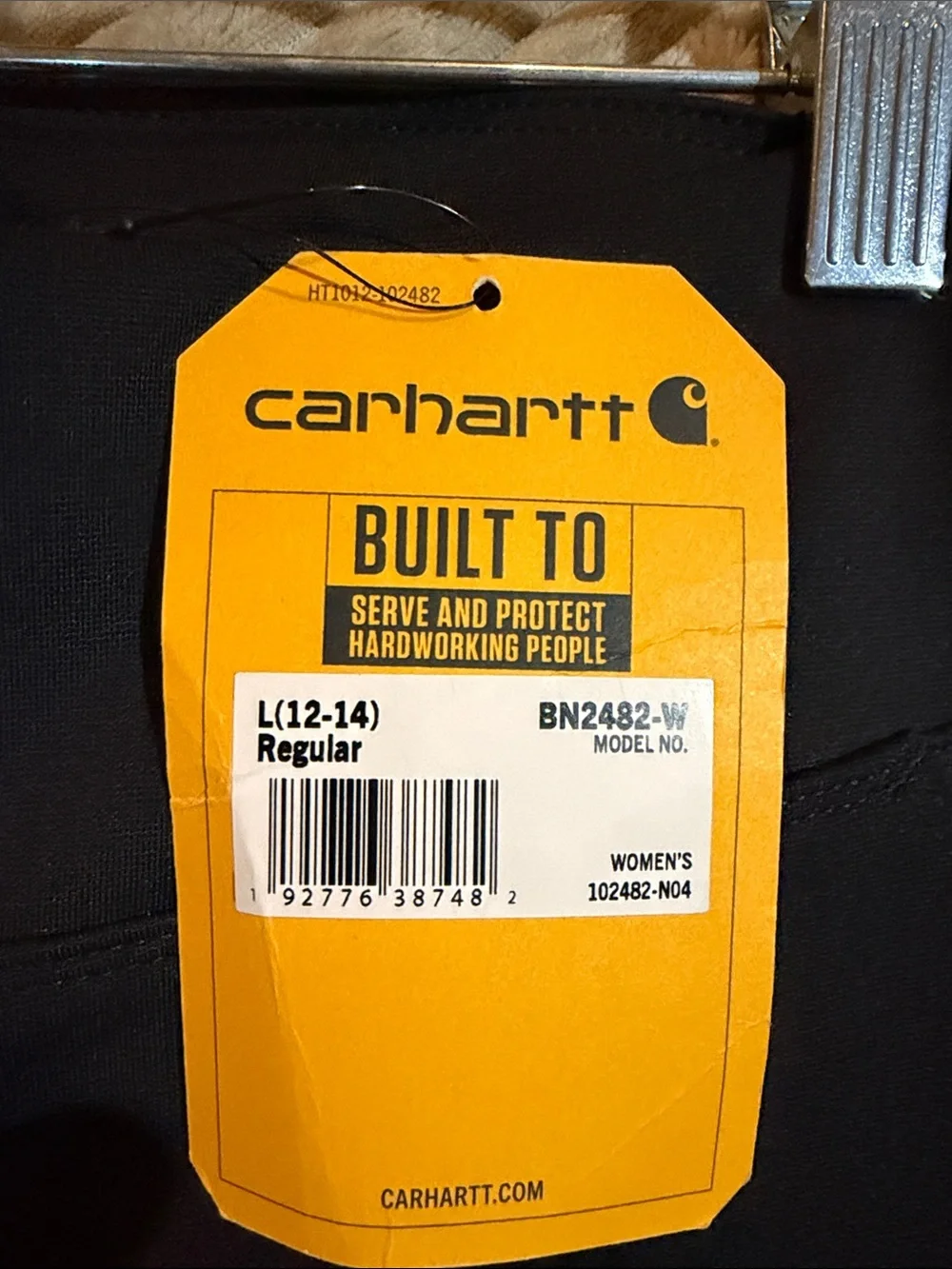 NWT Carhartt Black WOMEN'S FORCE MIDWEIGHT LEGGING - Picture 3 of 5